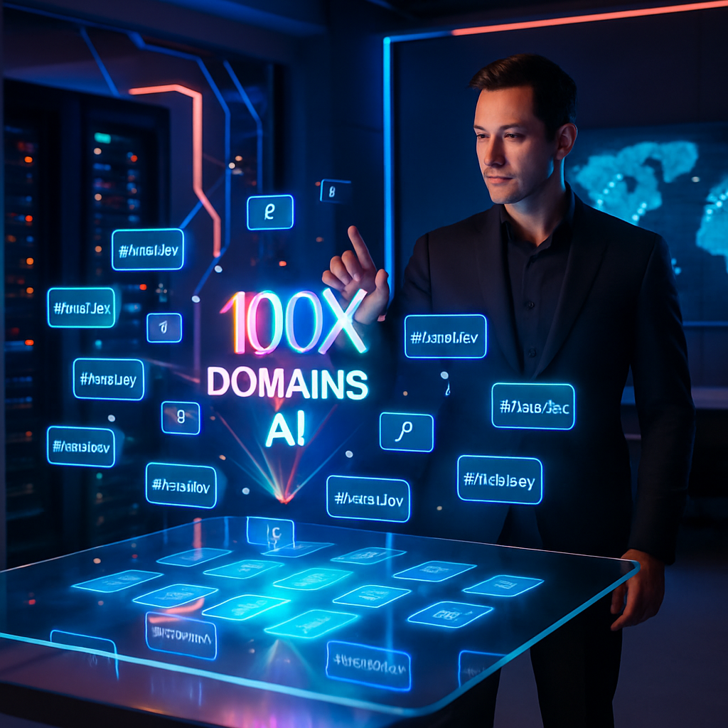Soft background: AI and domain concept imagery